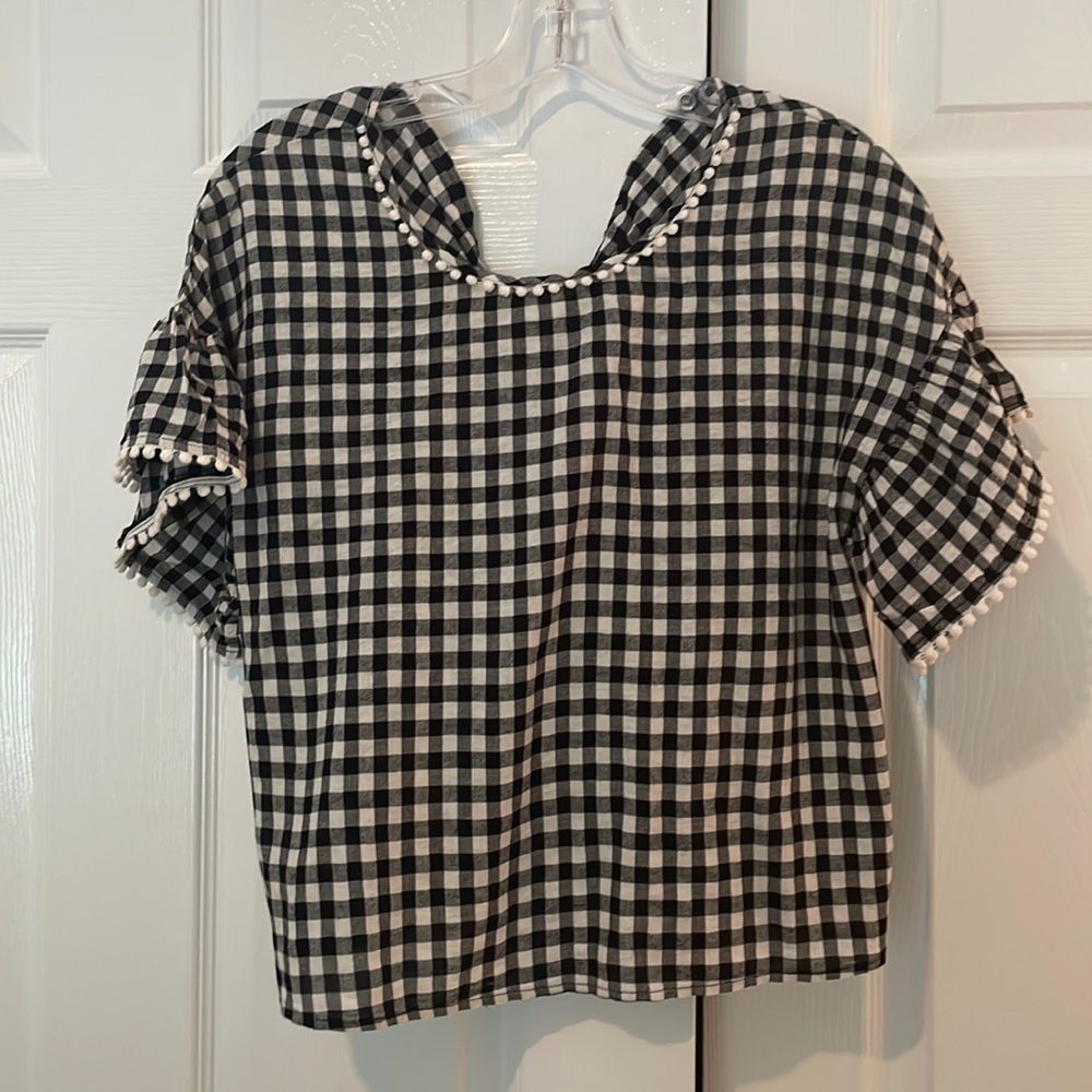 Boutique Brand Drop Sleeve Knot Back Blouse